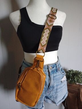 Stylish Mustard Yellow Crossbody Sling Bag